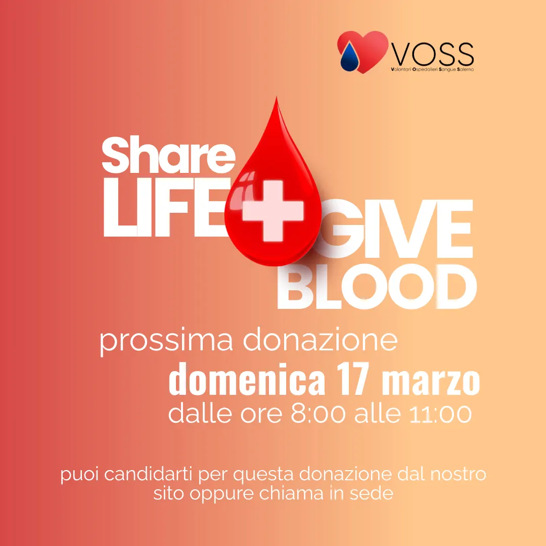 donazione sangue 17 marzo