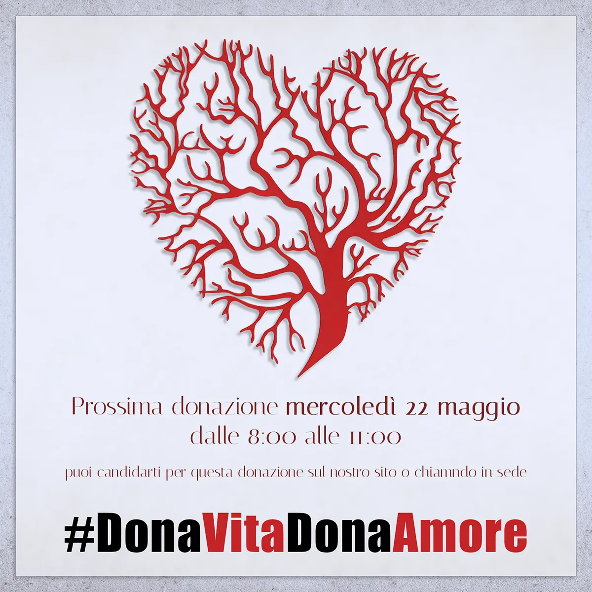 VOSS donazione sangue mercoledì 22 maggio